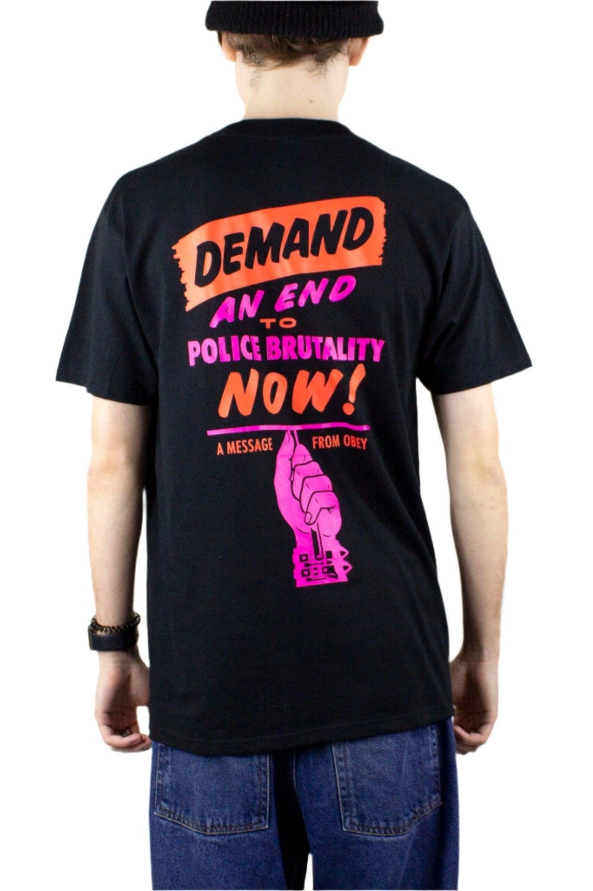 OBEY End Police Brutality T-Shirt - Black