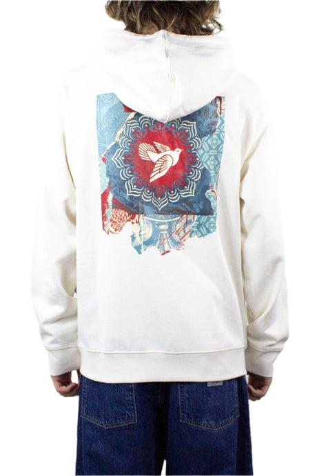 OBEY Peace Dove Blue Hoodie - Unbleached