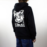 OBEY Torn Icon Face Hoodie - Black