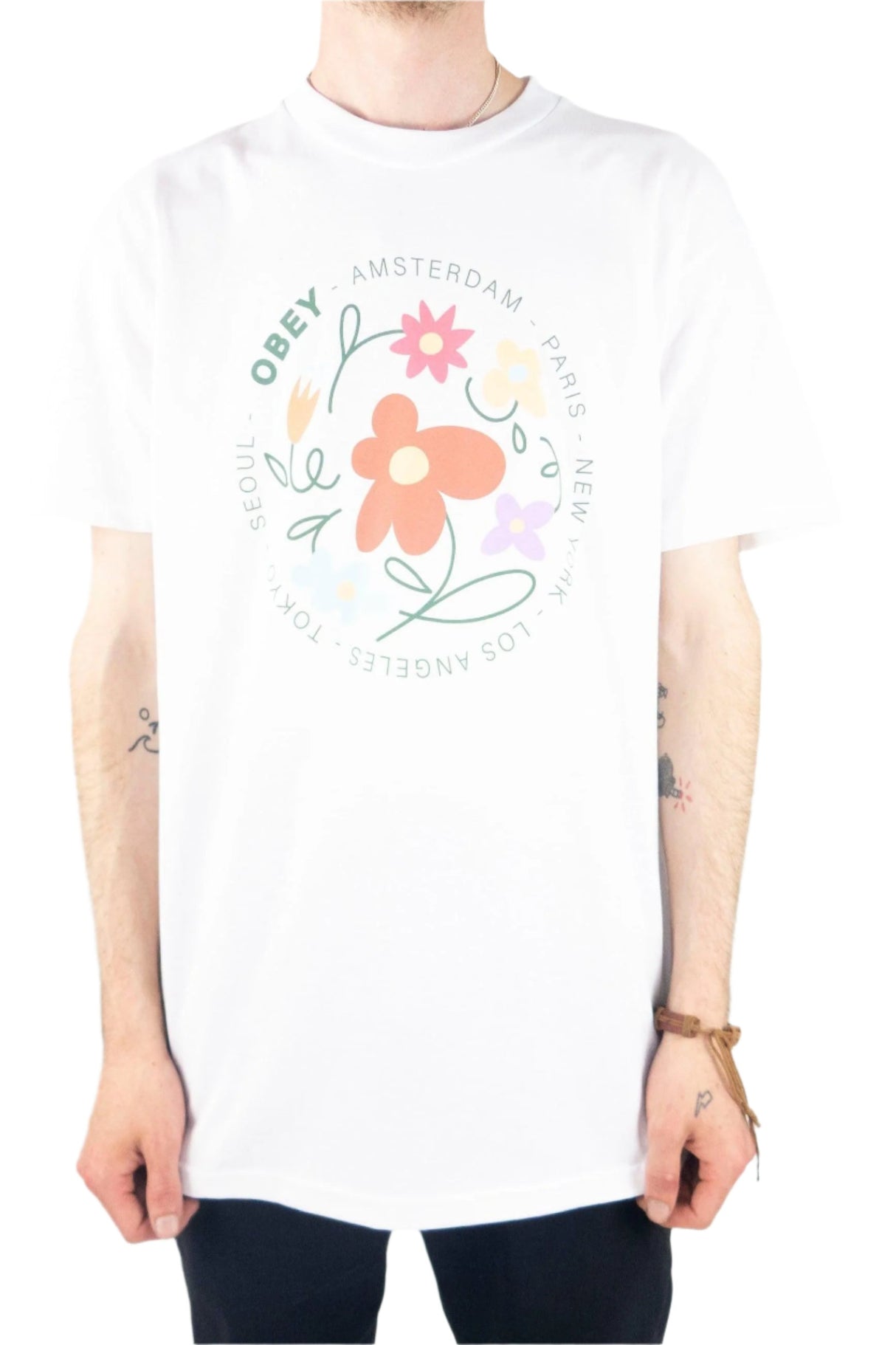 Obey Flower Dance T-Shirt - White