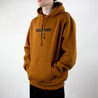 Pass Port Featherweight Embroidery Hoodie - Saddle