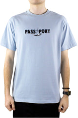 Pass Port Featherweight Embroidery T-Shirt - Powder Blue