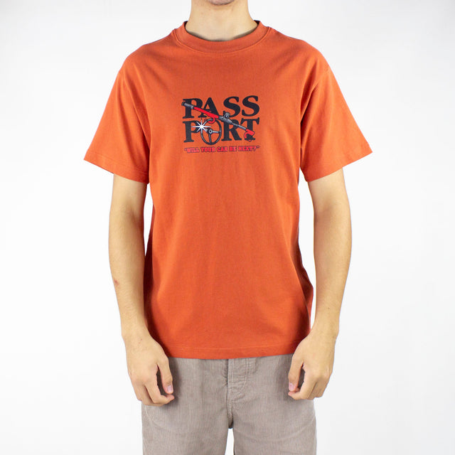 Pass Port Lock Up T-Shirt - Texas Orange