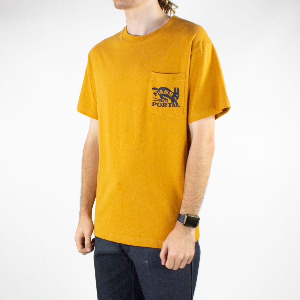 Pass Port Mule Pocket T-Shirt - Golden Brown