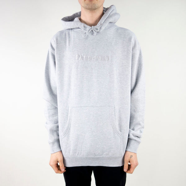 Pass Port Official Embroidery Hoodie - Grey Heather