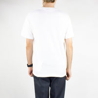 Pass Port Tea-Pot Embroidery T-Shirt - White