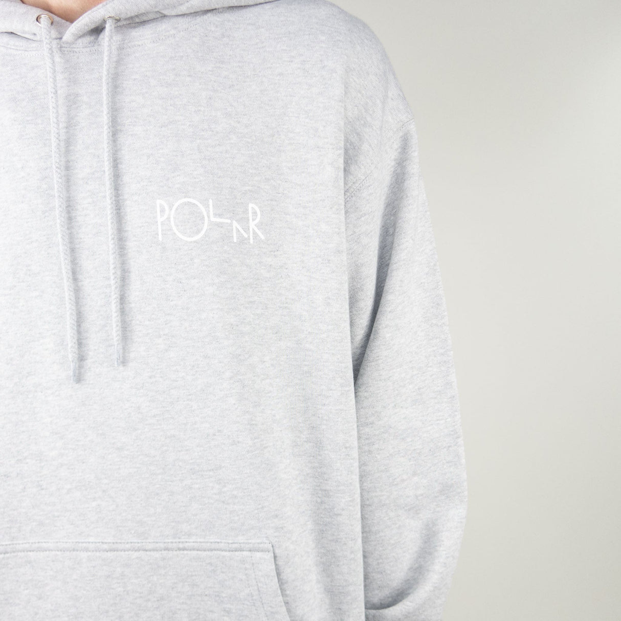 Polar Skate Co. 3 Tone Fill Logo Hoodie - Sport Grey