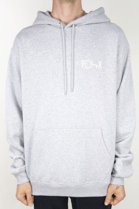 Polar Skate Co. 3 Tone Fill Logo Hoodie - Sport Grey