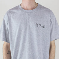 Polar Skate Co. 3 Tone Fill Logo T-Shirt- Sport Grey