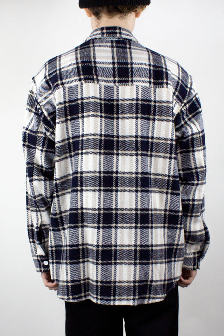 Polar Skate Co. Big Boy Flannel Shirt - Navy