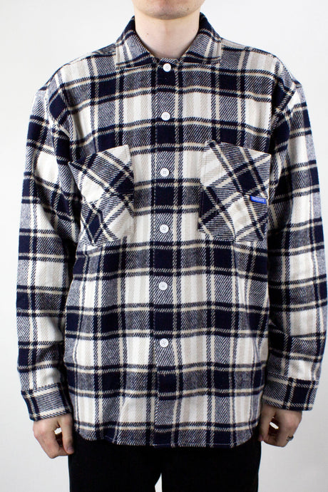 Polar Skate Co. Big Boy Flannel Shirt - Navy