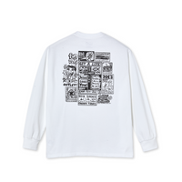 Polar Skate Co. Classifieds Long Sleeve T-Shirt – White