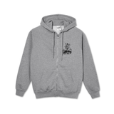 Polar Skate Co. Devil Man Zip Hoodie - Heather Grey