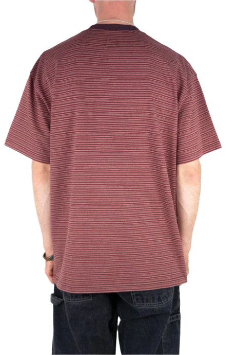 Polar Skate Co. Dizzy Stripe T-Shirt – Bordeaux