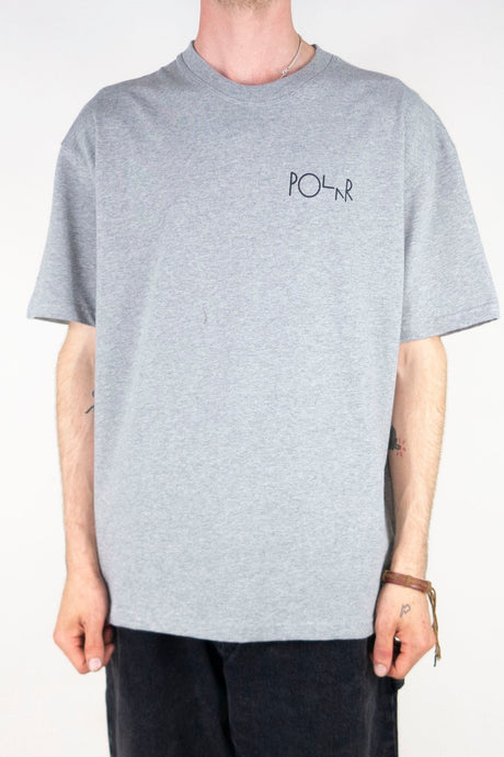 Polar Skate Co. Fill Logo T-Shirt – Grey