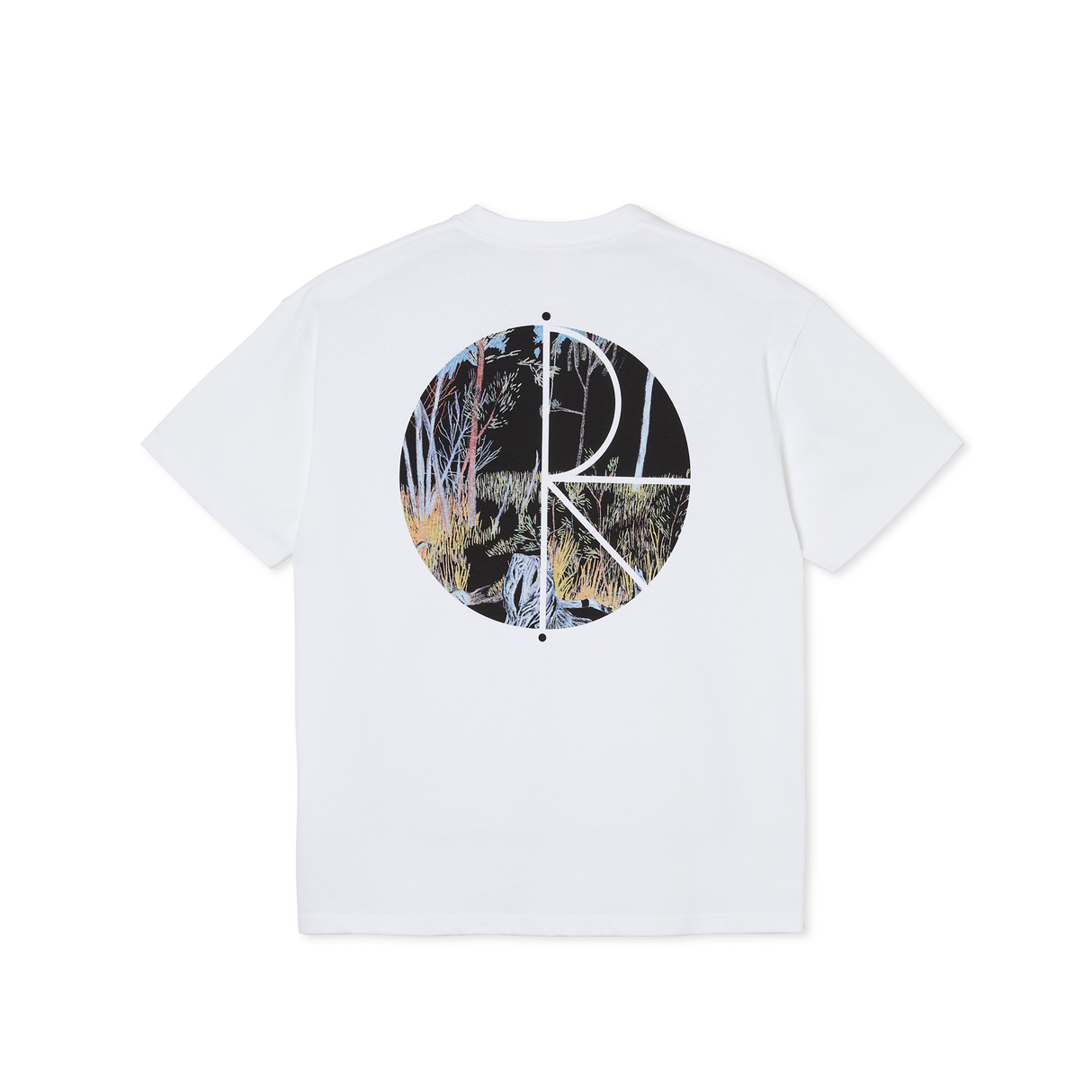 Polar Skate Co. Forest Fill Logo T-Shirt – White