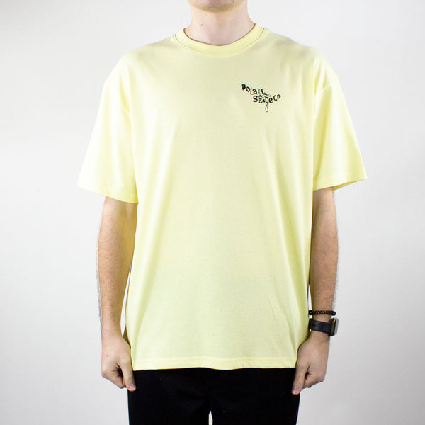 Polar Skate Co. Gorilla King T-Shirt – Pale Yellow
