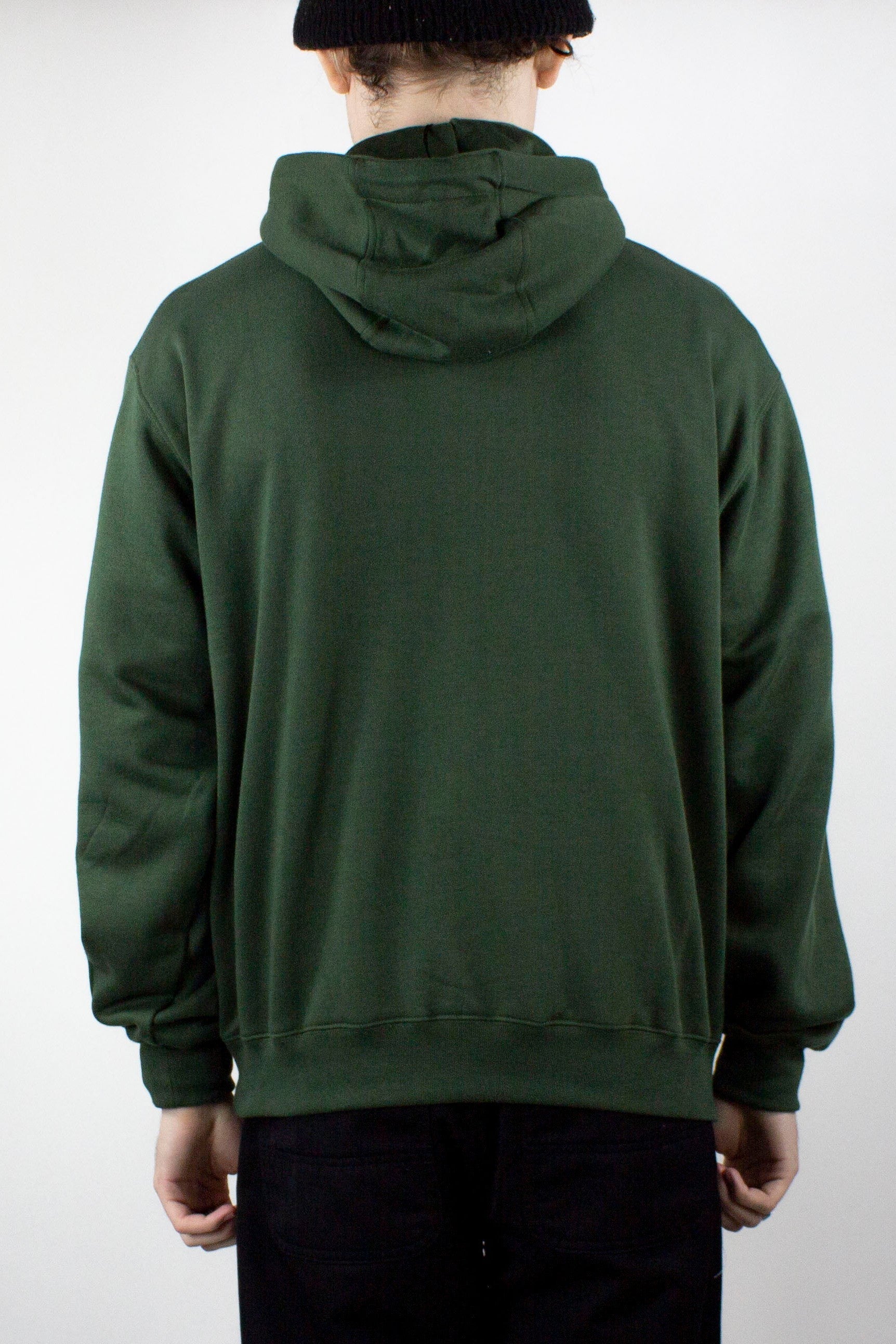 Polar Skate Co. Half Zip Hoodie - Dark Olive exclusive at Remix