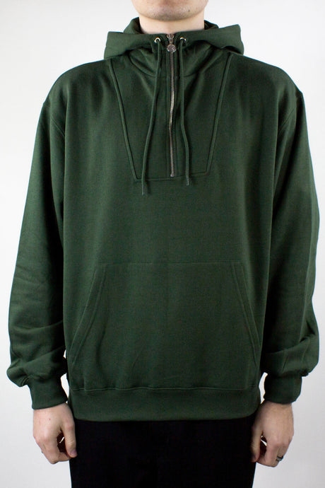 Polar Skate Co. Half Zip Hoodie - Dark Olive