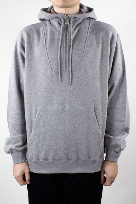 Polar Skate Co. Half Zip Hoodie - Heather Grey