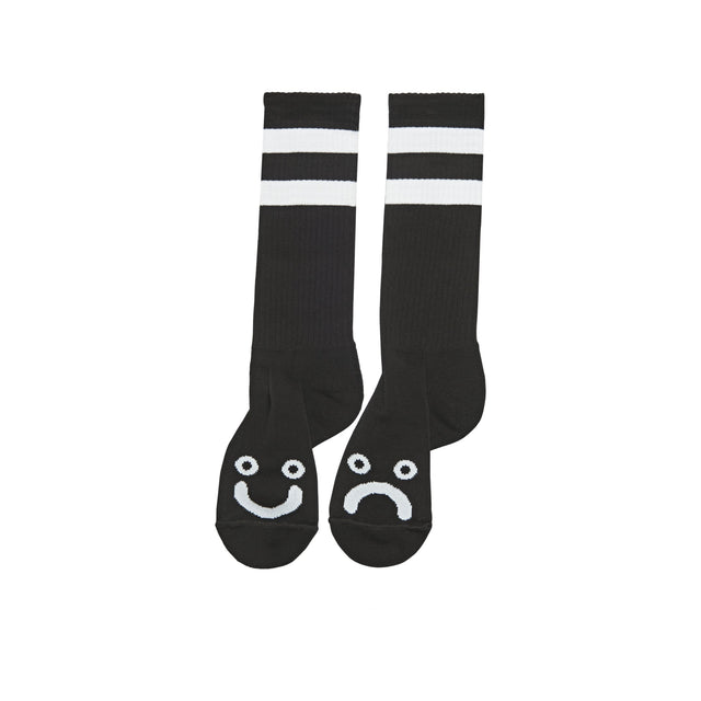 Polar Skate Co. Happy Sad Socks - Black