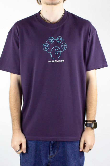 Polar Skate Co. Head Space T-Shirt – Dark Violet