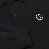 Polar Skate Co. Long Sleeve Polo Shirt - Black