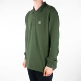 Polar Skate Co. Long Sleeve Polo Shirt - Dark Olive