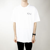 Polar Skate Co. Smoking Lady Fill Logo T-Shirt – White