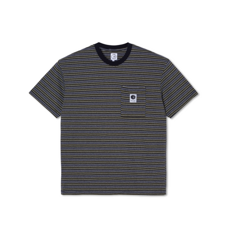 Polar Skate Co. Stripe Pocket T-Shirt – Black / Green