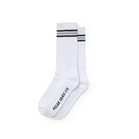 Polar Skate Co. Stripe Socks – White / Grey