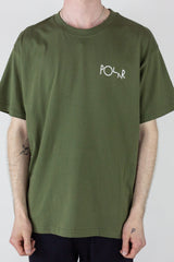 Polar Skate Co. Stroke Logo T-Shirt - Uniform Green