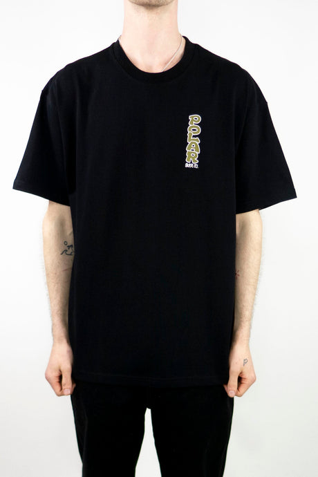 Polar Skate Co. Vertical Logo T-Shirt – Black