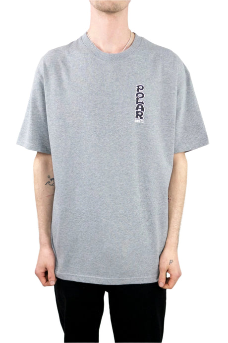 Polar Skate Co. Vertical Logo T-Shirt – Grey Heather