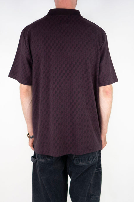 Polar Skate Co. Zip Polo Shirt - Bordeaux