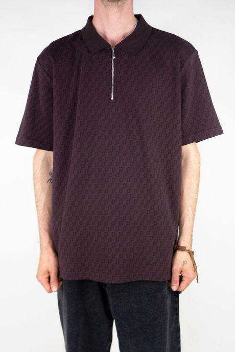 Polar Skate Co. Zip Polo Shirt - Bordeaux