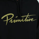 Primitive Nuevo Script Pullover Hooded Sweatshirt - Black