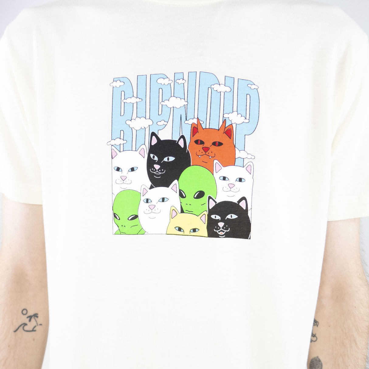 RIPNDIP Bunched Up T-Shirt - Natural