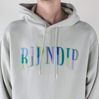 RIPNDIP Colour Block Logo Hoodie- Grey