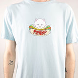 RIPNDIP Hungry Kitty T-Shirt - Baby Blue