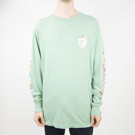 RIPNDIP Must Be Heaven Long Sleeve T-Shirt - Light Pine