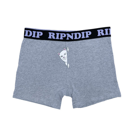 RIPNDIP Peek A Nermal Boxers - Grey Heather