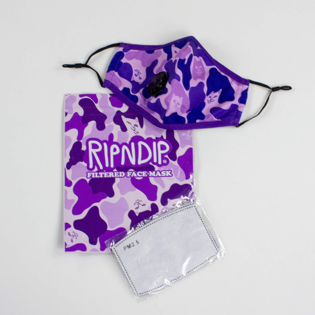 RIPNDIP Purple Camo Ventilated Mask- Purple Camo