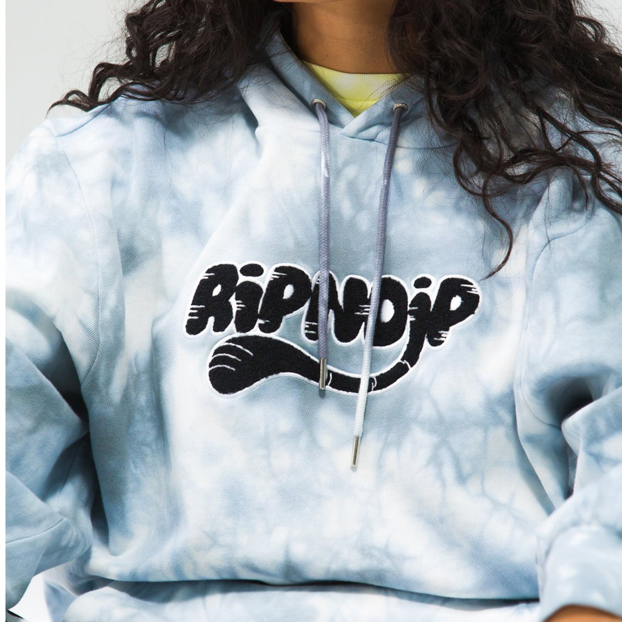 RIPNDIP RIPNTAIL Hoodie - Grey Lightning Wash