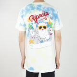 RIPNDIP Raise Da Hell T-Shirt - Yellow & Blue Acid Wash