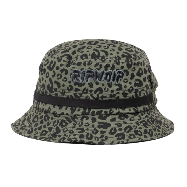 RIPNDIP Spotted Cotton Twill Bucket Hat - Olive