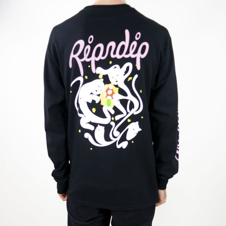 RIPNDIP The Magic Touch Long Sleeve T-Shirt - Black
