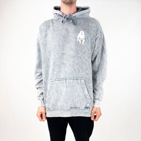 RIPNDIP X-Nerm Hoodie - Charcoal Mineral Wash