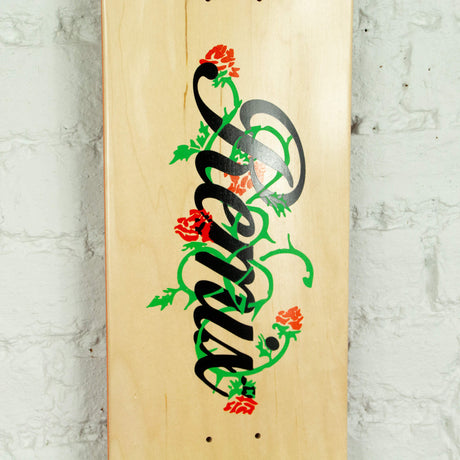 Remix Casuals Rose Vine Skateboard Deck - Natural