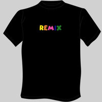 Remix Default Embroidered T-Shirt - Black